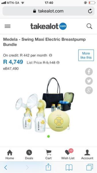 Medela - Swing Maxi Electric Breastpump Bundle