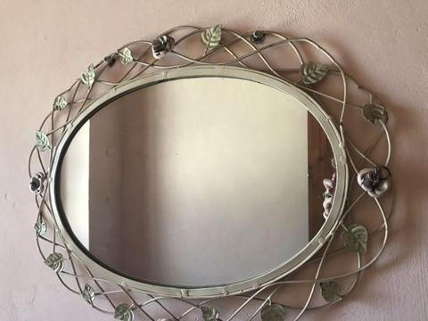 One off rose vintage mirror hang it either way @ heyjudes