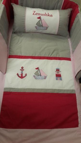 Baby cot linen and children's bed linen
