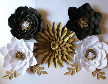 Beautiful paper flowers for decor