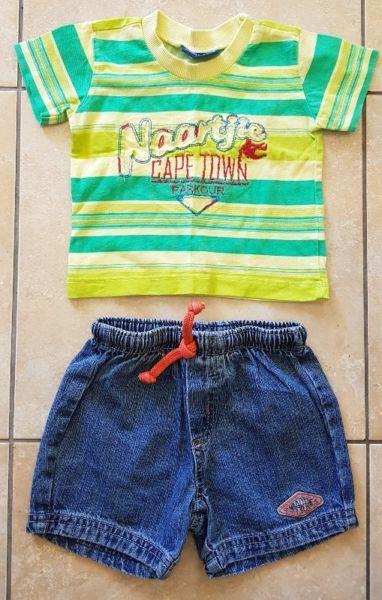 Boys Naartjie T-Shirt and Shorts (6-12 Months)