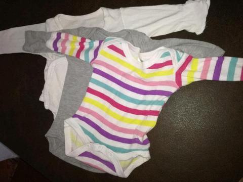 Newborn baby clothing items
