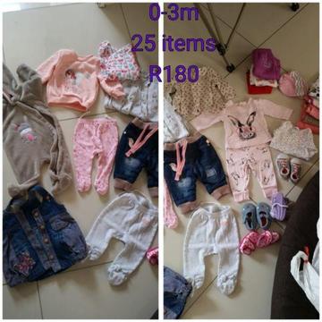 Baby clothes for sale