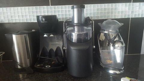 Ice Maker, Juice Extractor, Coffee Machine and Kettle for Sale