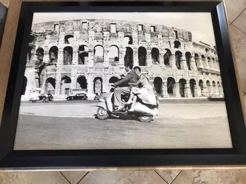 NEG. Black and white picture with frame for sale