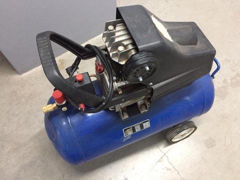 50 L Air Compressor, newly serviced with new pressure guages