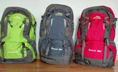 Hiking camping traveling 60L backpacks new