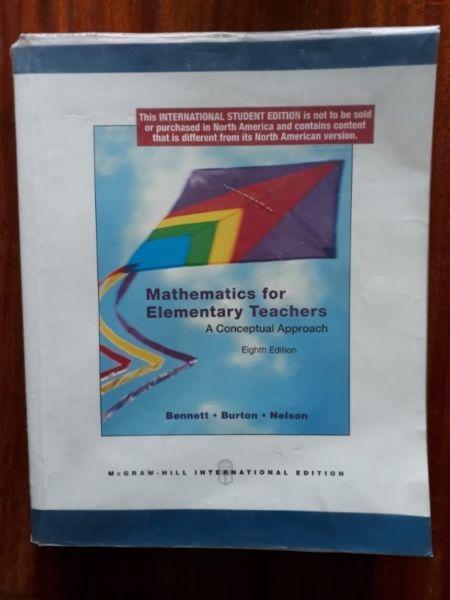 Mathematics for Elementary Teachers: A conceptual Approach