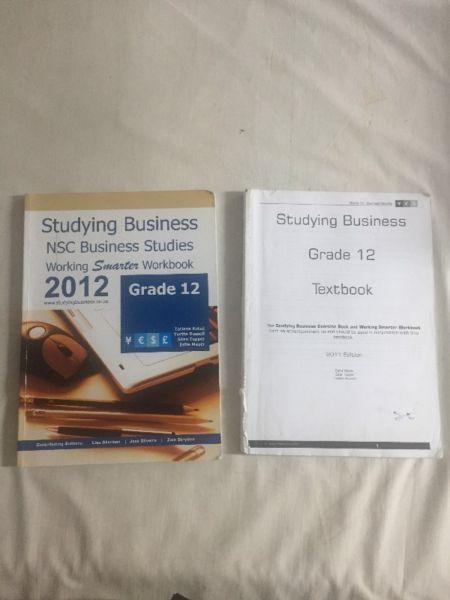 Grade 12 NSC Business studies textbook and workbook