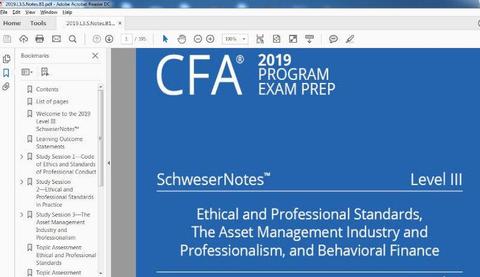 CFA Level 3 Schweser 2019 Complete Package for sale at R500