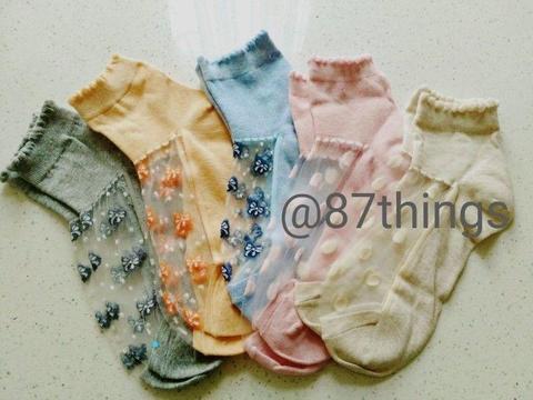 Ladies korean made trendy socks