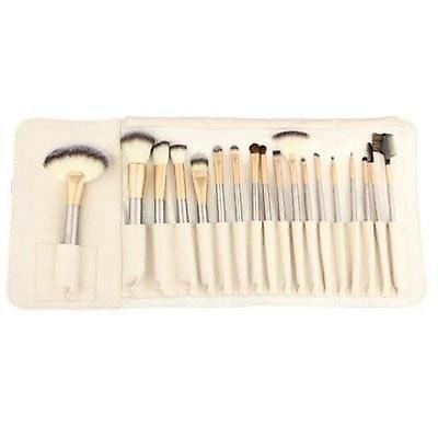 12 PIECE CHAMPAGNE GOLD MAKEUP BRUSHES SET
