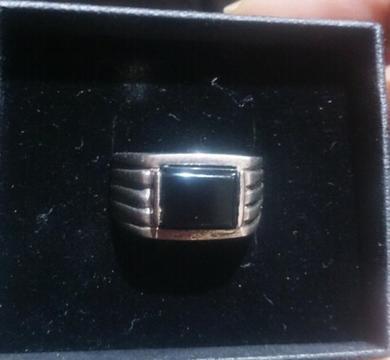 Sterling silver mens ring
