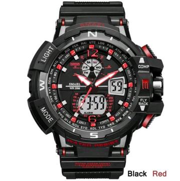 Smael S-Shock 30m Water Resistant Multifunction Quartz Sports Watch