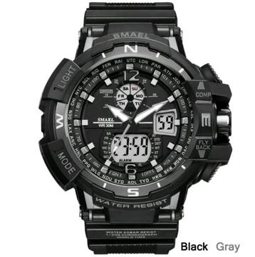 Smael S-Shock 30m Water Resistant Multifunction Quartz Sports Watch