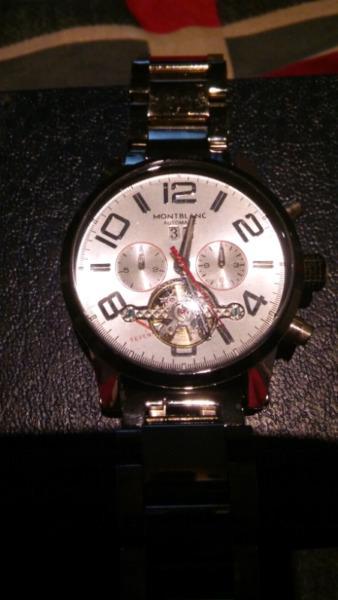 MontBlanc Automatic mens watch 25 jewels stainless steel