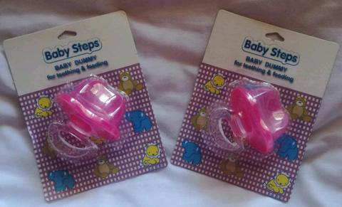 Brand New Baby Steps Baby Dummy for Teething and Feeding