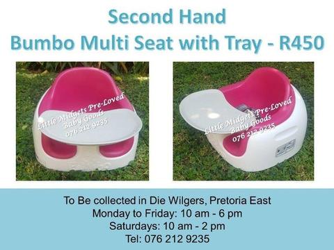 Second Hand Bumbo Multi Seat with Tray