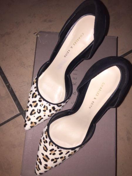 Leopard print Charles and Keith Heels