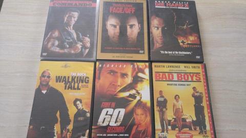 Classic action movie DVDs