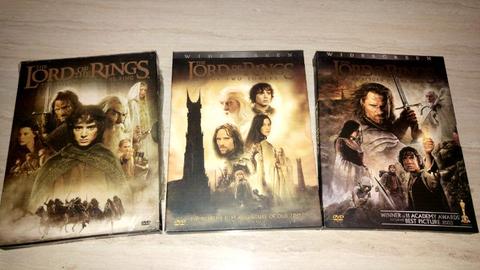 Lord of the Rings trilogy on Dvd
