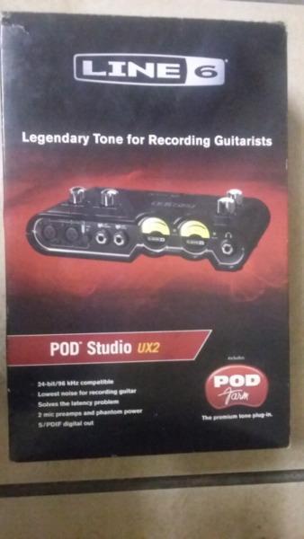 Line 6 UX2 Recording interface 4 guitarists IMMACULATE in Box Complete