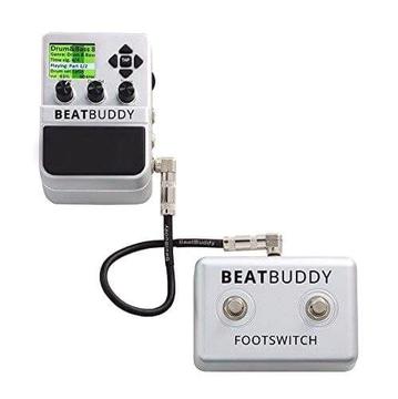 BeatBuddy plus footswitch. Drums in a guitar pedal format!