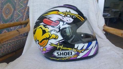 Motorcycle mt and Shoei helmet