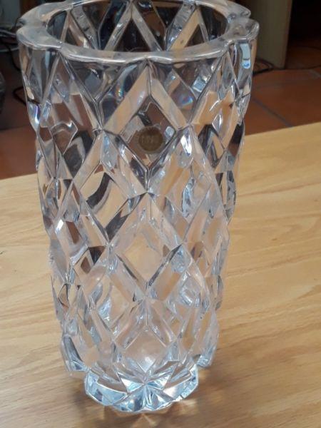 Royal crystal rock vase from Italy Pristine condition!