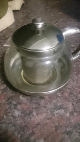 Glass tea jug - small