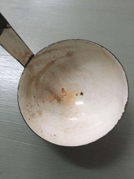 Vintage Enamel Ladle