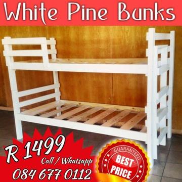 Pine Bunk beds (10 slats per bed)