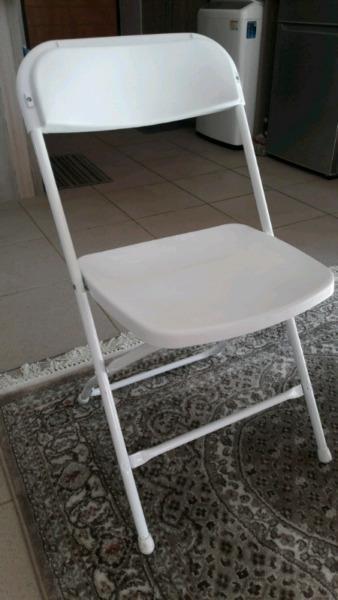 White chairs x 2