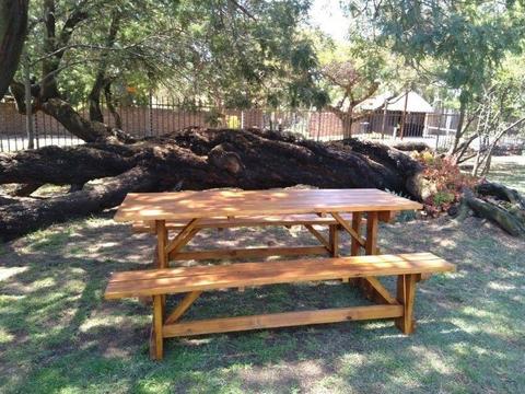 Solid Wood Picnic table - perfect for summer in your garden