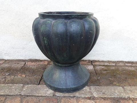 Large green garden pot