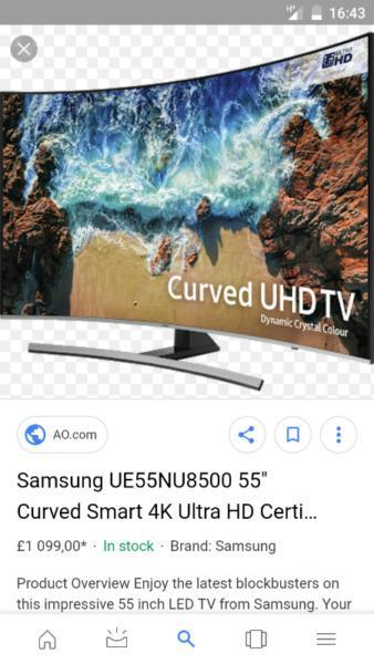 Only samsung tv s