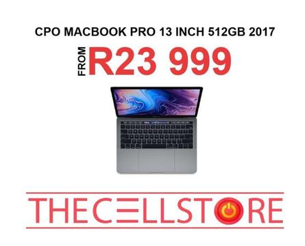 CPO Macbook Pro 13 inch 3.1ghz 8GB 512GB 2017 For Sale