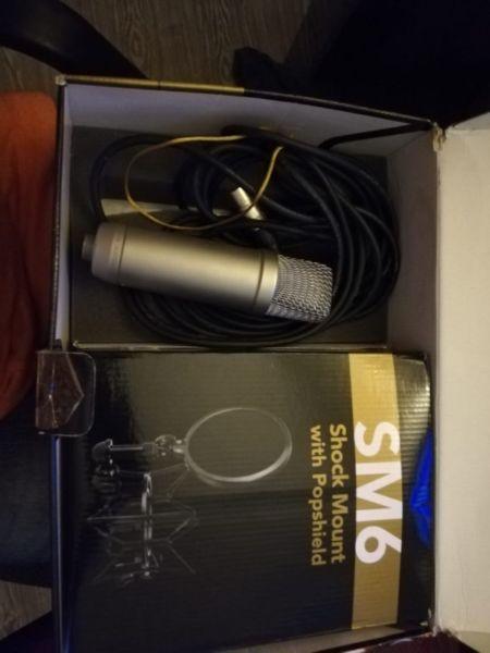 Rode Mic and Focusrite sound card - perfect condition