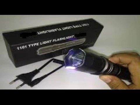 Heavy duty self-defense device with flashlight