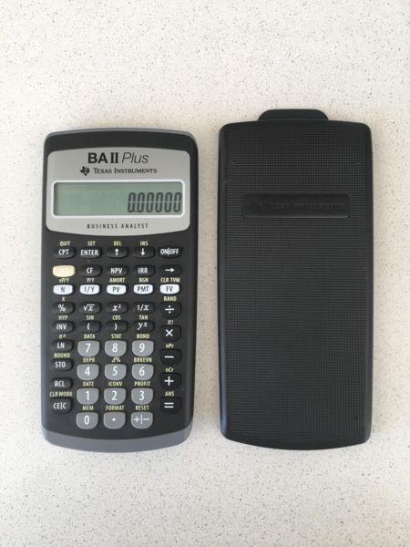 BA II Plus Texas Instruments CFA Calculator
