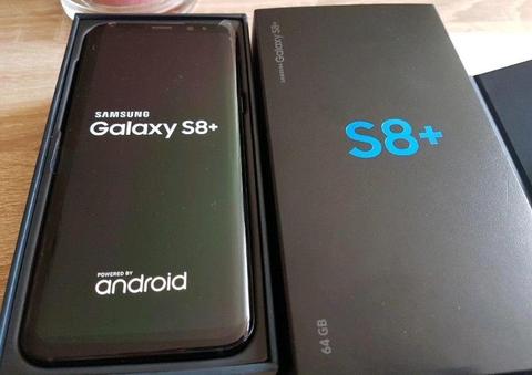 64GB SAMSUNG GALAXY S8 PLUS MIDNIGHT BLACK IN THE BOX - TRADE INS WELCOME