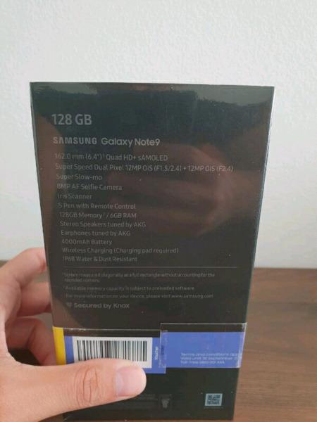 Sealed Samsung Galaxy Note 9 For Sale