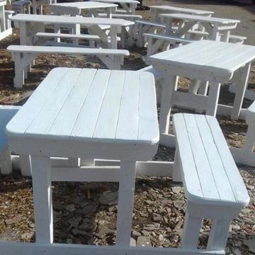 wooden tables & garden benches for sale