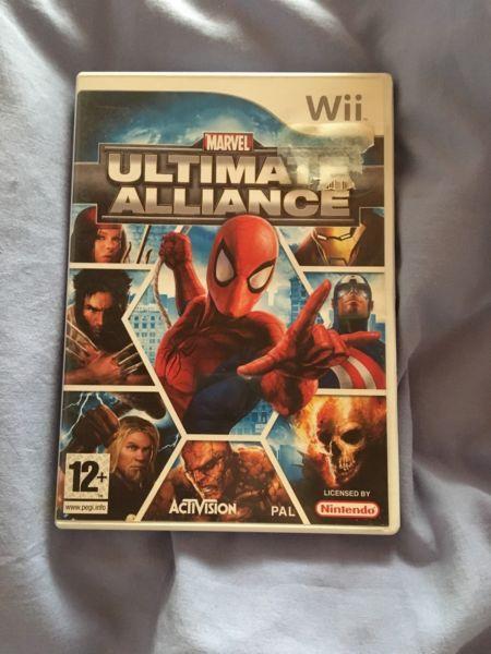 Wii game. Marvel Ultimate alliance