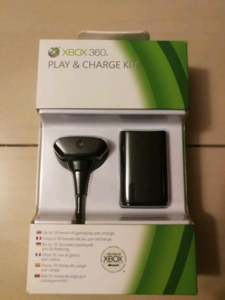 Xbox 360 play and charge kit sealed