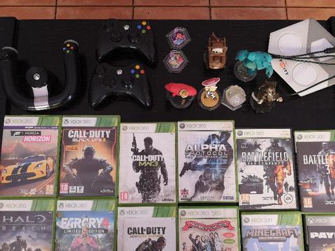 Xbox 360 console and games
