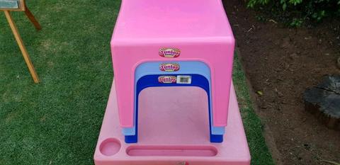 Kiddies Junior Chairs, Table and Chalk Board