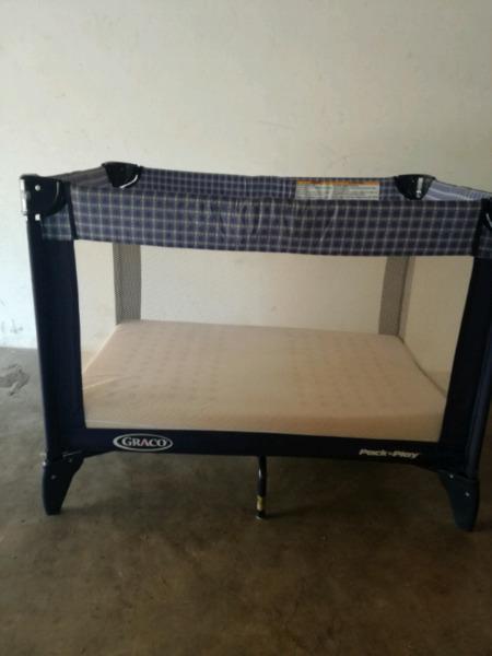 Graco camping cot with matress