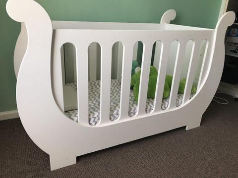 Sleigh Cot - New