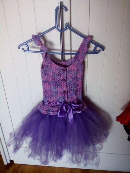 Gorgeous purple crocheted tutu - brand new